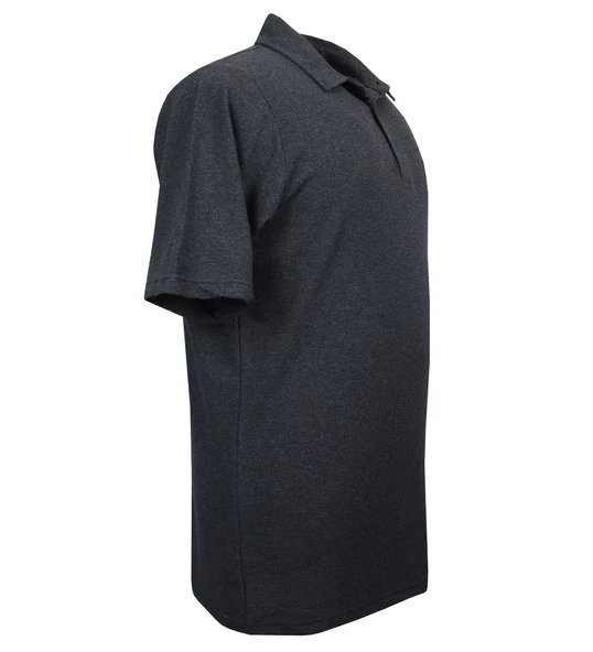 Erkek Büyük Beden 115-171 Kilo Arası İçin Uygun Polo Yaka Tişört Antrasit - 4