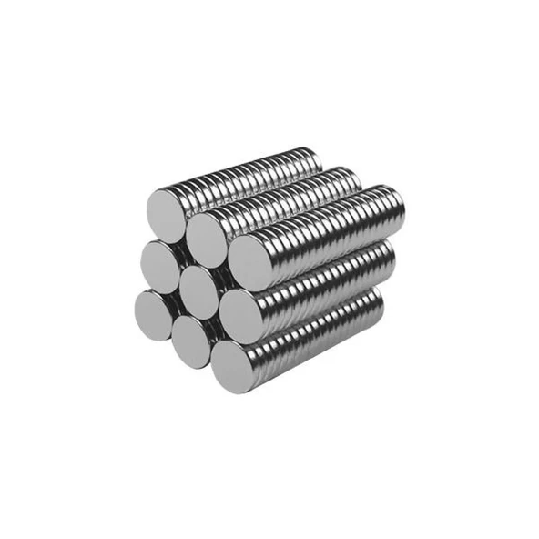 N35 8x3mm Neodyum Mıknatıs 250 Adet, Yuvarlak, Nikel Kaplamalı Kaliteli ve Dayanıklı Ürün - 4