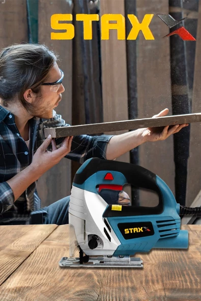 Staxx Power  Germany Motor 6 Kademe Devirli Pandüllü Dekupaj Testere + 5 Bıçak 1700 Watt 65MM - 2