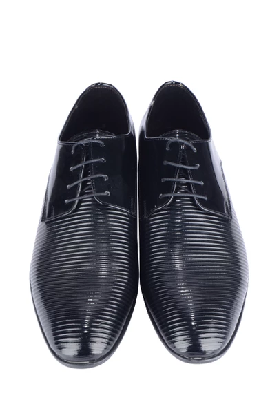 Erkek Rugan Bağcıklı Lazerli Ayakkabı 601 - 2