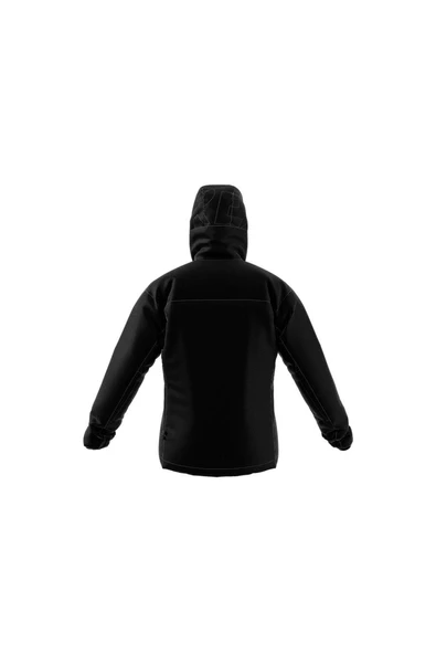 adidas Siyah Erkek Kapüşonlu Mont IB4233-XPR VARIL - 5