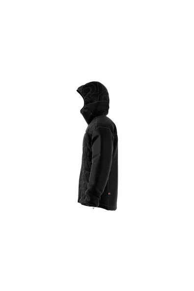adidas Siyah Erkek Kapüşonlu Mont IB4233-XPR VARIL - 7
