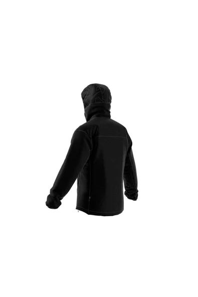 adidas Siyah Erkek Kapüşonlu Mont IB4233-XPR VARIL - 6