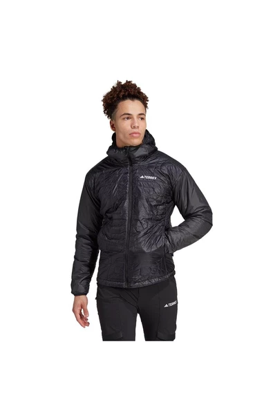 adidas Siyah Erkek Kapüşonlu Mont IB4233-XPR VARIL - 11