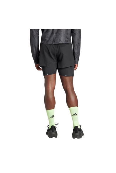 adidas Ultimate 2IN1 Erkek Siyah Antrenman Şortu (IL7186) - 12