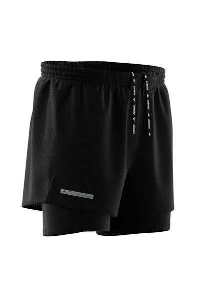 adidas Ultimate 2IN1 Erkek Siyah Antrenman Şortu (IL7186) - 2