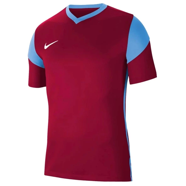 Nike Dri-Fit Erkek CW3826-677 Bordo Mavi Futbol Tişört