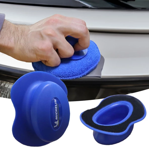 Michelin MC3510 3 Parça 130mm Velkro Cırtlı Mikrofiber Oto Yıkama, Parlatma ve Cila Süngeri - 7