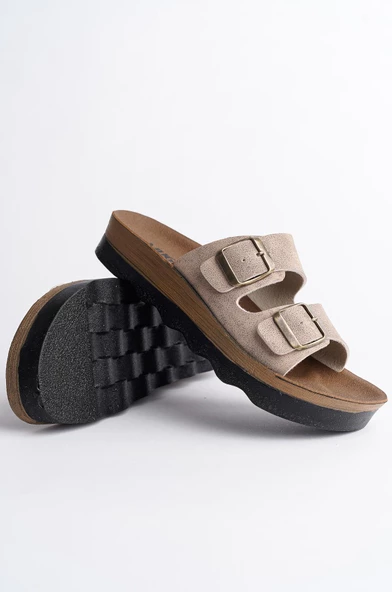 Muggo REHDA Garantili İki Toka Rahat Taban Ayarlanabilir Unisex Terlik - 7