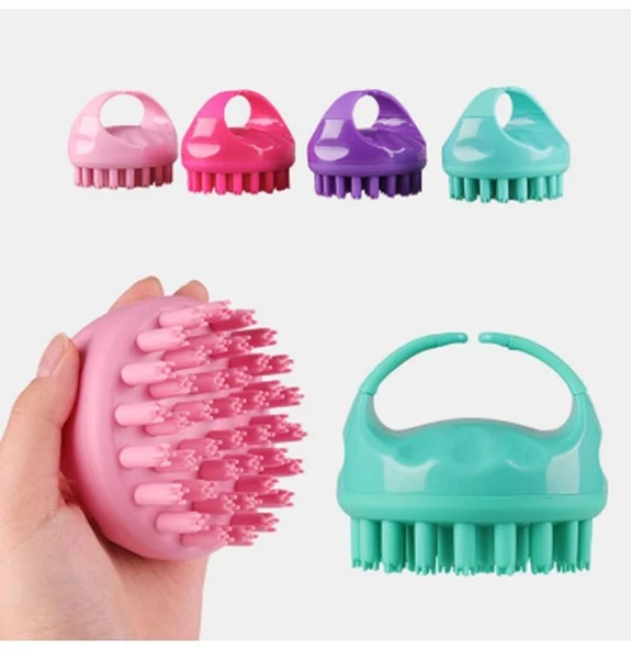 Mikro Dikenli Silikon Masaj Aleti, Kafa ve Selülit Masaj Fırçası - 3