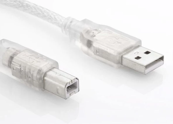 S-link SL-U2003 Usb2.0 3M Şeffaf Usb Yazıcı Kablo