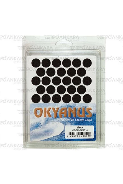 Okyanus Yapışkanlı Tapa Siyah (14mm)