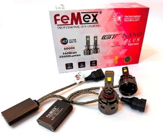 Femex GT Nano Plus Csp LUMILED ROYAL Chipset Radyatör Soğutmalı HB4 9006 Led Xenon Led Headlight