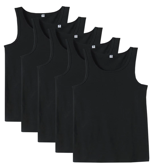 5 Adet Büyük Beden Redzone Klasik Pamuk Atlet - 3