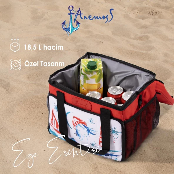 Anemoss Fenerci Kız Isı Yalıtımlı Çanta Kırmızı - 2