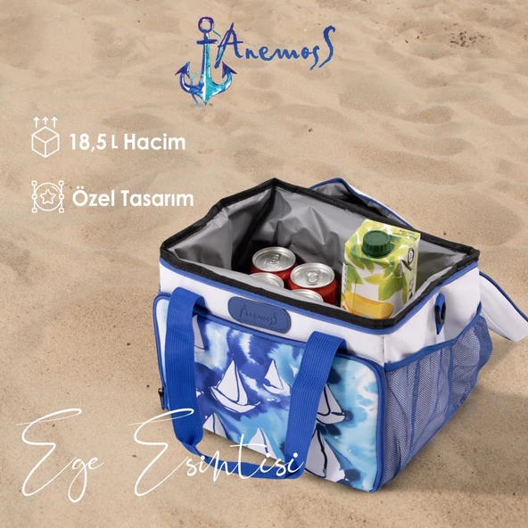 Anemoss Yelken Isı Yalıtımlı Çanta Beyaz - 5