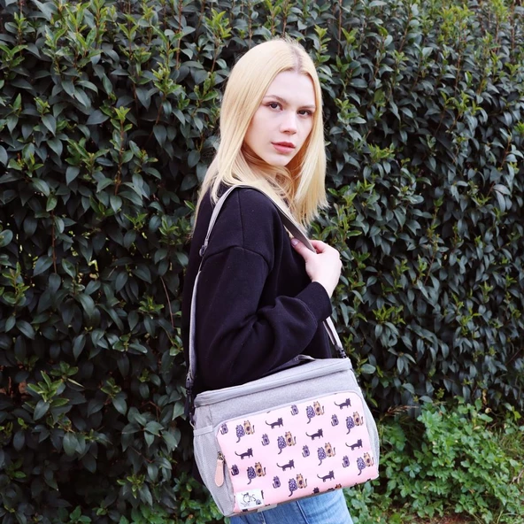 Biggdesign Cats Isı Yalıtımlı Çanta Pembe - 9