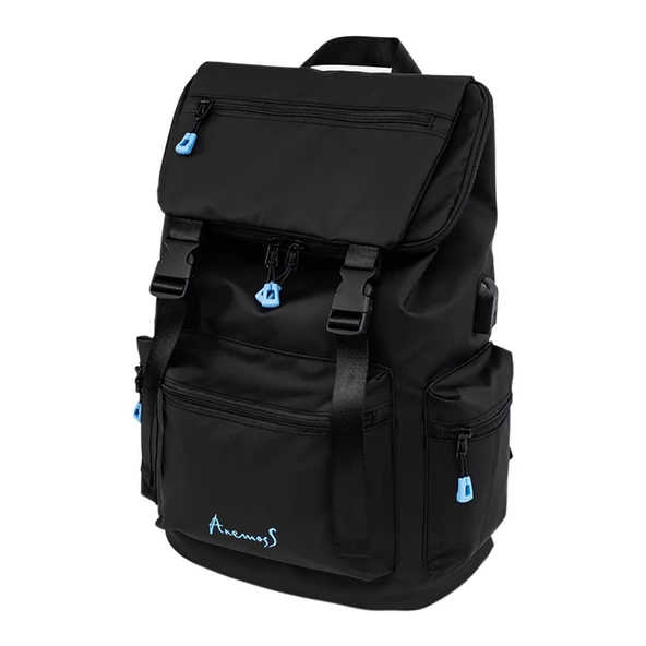 Anemoss Laptop Sırt Çantası Siyah - 4