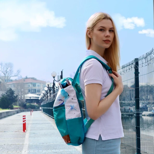 Anemoss Denizci Kız Laptop Sırt Çantası - 2