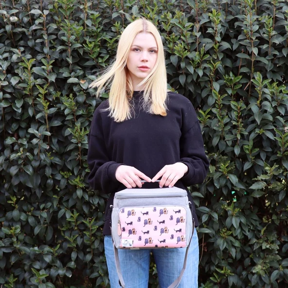 Biggdesign Cats Isı Yalıtımlı Çanta Pembe - 7