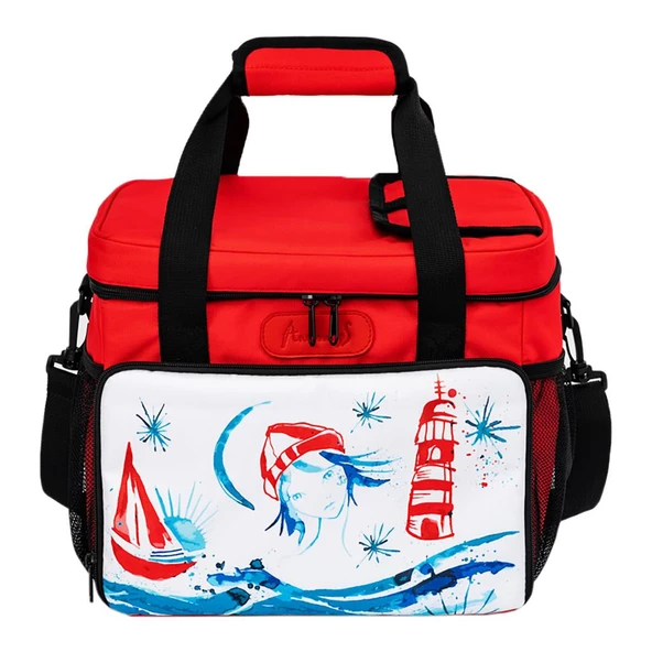 Anemoss Fenerci Kız Isı Yalıtımlı Çanta Kırmızı - 5