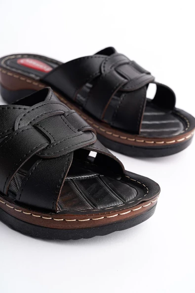 Muggo KONFORT Kadın Garantili Günlük Ortopedik Kaymaz Taban Rahat Terlik - 8