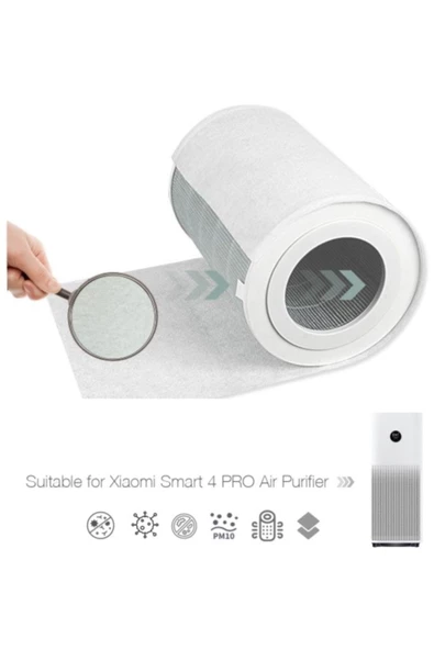 Purmed 10 Adet Xiaomi Air Purifier 4 Pro Için Toz Tutucu Ön Filtre