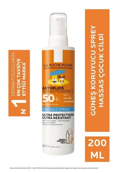 La Roche Posay Anthelios Dermo-Pediatrics Sprey SPF50+ 200 ml