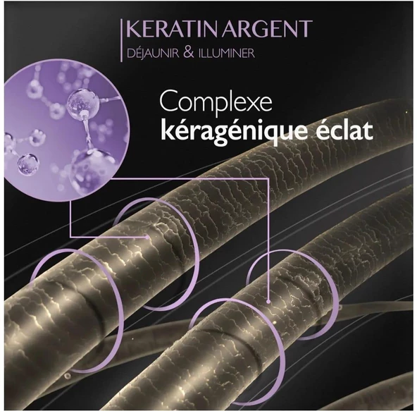 Eugene Sarı Saçlar Için Doreleşmeyi Önleyici Essentiel Keratin Silver Şampuan 250 ml - Resim 3