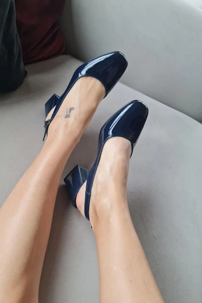 10 049 Topukla Kadın 6 cm Topuklu Loafer Günlük Ayakkabı - 4