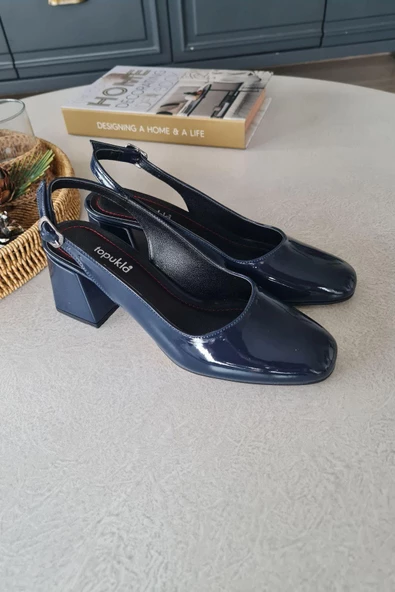 10 049 Topukla Kadın 6 cm Topuklu Loafer Günlük Ayakkabı - 6