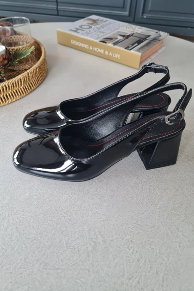 10 049 Topukla Kadın 6 cm Topuklu Loafer Günlük Ayakkabı - 10