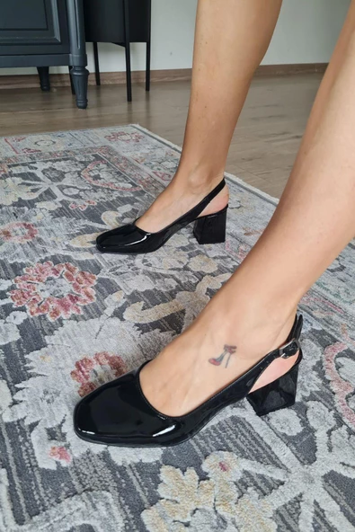 10 049 Topukla Kadın 6 cm Topuklu Loafer Günlük Ayakkabı - 9