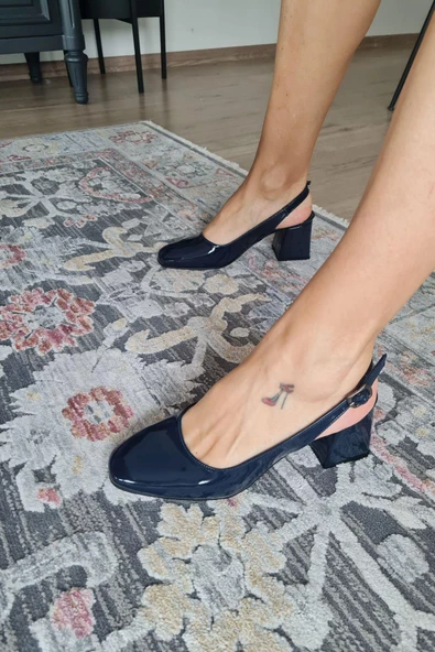 10 049 Topukla Kadın 6 cm Topuklu Loafer Günlük Ayakkabı - 5
