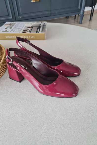 10 049 Topukla Kadın 6 cm Topuklu Loafer Günlük Ayakkabı - 2