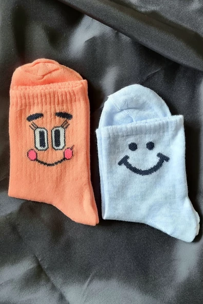 4 Çift Emojili Mevsimlik Çorap - 3