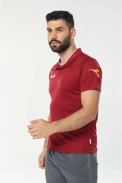 Diadora Nacce Bordo Polo Yakalı T-Shirt - 1TSR06-Bordo - 4