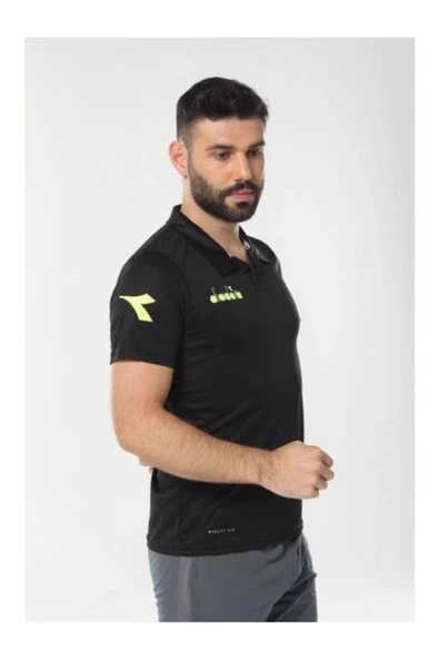 Diadora Nacce Siyah Polo Yakalı T-Shirt  -  1TSR06-Siyah - 4