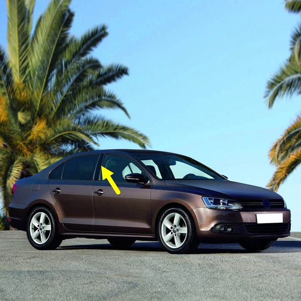 VW Jetta 2011-2014 Sağ Kapı Orta B Direği Kaplaması Siyah 5C6853290