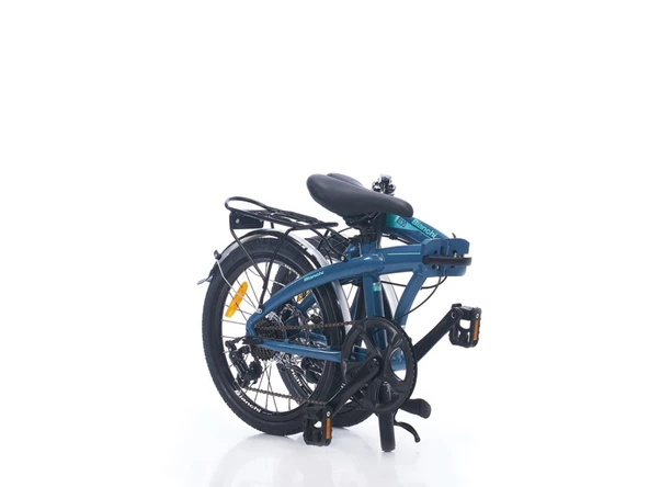 BIANCHI F013 20 JANT KATLANIR BİSİKLET  290H AL-6061 7 VİTES VB BLACK-CELESTE - 2