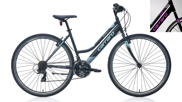 CARRARO ACTIVE 282 28 JANT 460H 21-V VB MAT SIYAH-KOYU-GRI-MOR