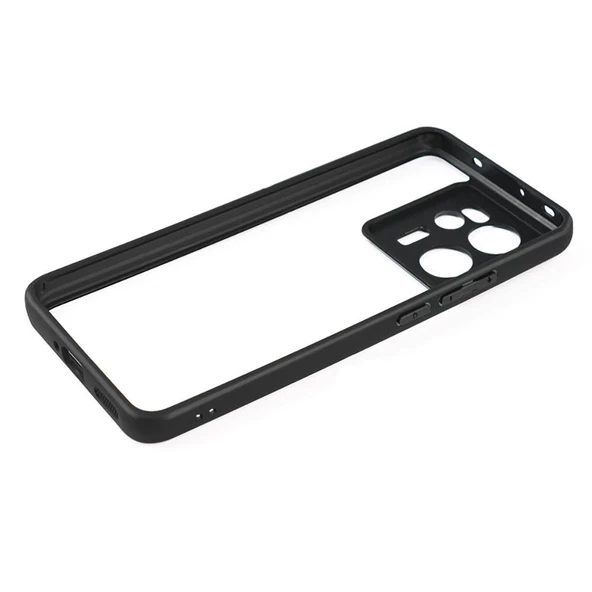 Xiaomi Mi 13T Kılıf NEWRoll Çerçeveli Şeffaf Kapak - Resim 4