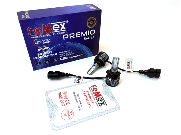 Hyundai i20 Kısa LED Far Ampulu FEMEX Premio 9005 - 4