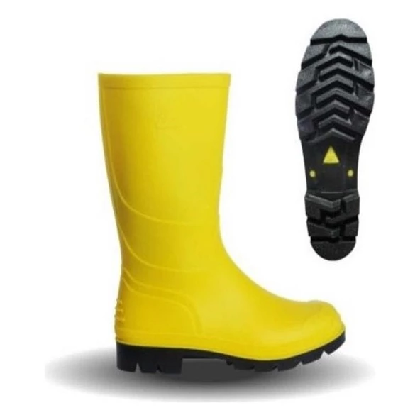 Palalı Derley Uzun Çizme Sarı No:42 - 2