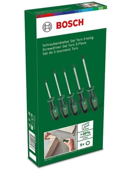 Bosch Torx Tornavida Seti 5 Parça - 1600A02BX6 - 4