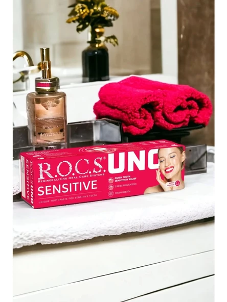 Rocs Uno Sensitive Hassas Dişlere Özel Diş Macunu 60 ml - 4