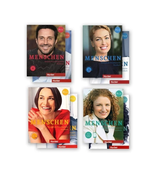 Menschen A2.1 + A2.2 + B1.1 + B1.2 + AR Teknolojisi Ile Kolay Öğrenme ( 4 lü SET )