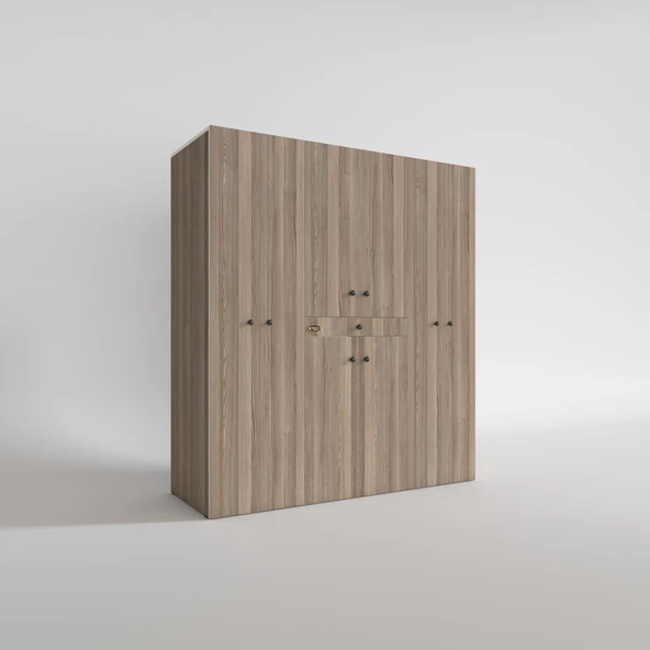 Kenzlife çamaşır-kurutma makinesi dolabı nazzam crd 187*170*60 çekmeceli raflı banyo - Resim 3