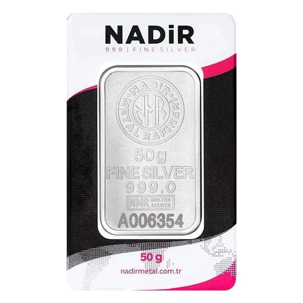 RimaGold NadirGold 50 Gr Gümüş Külçe