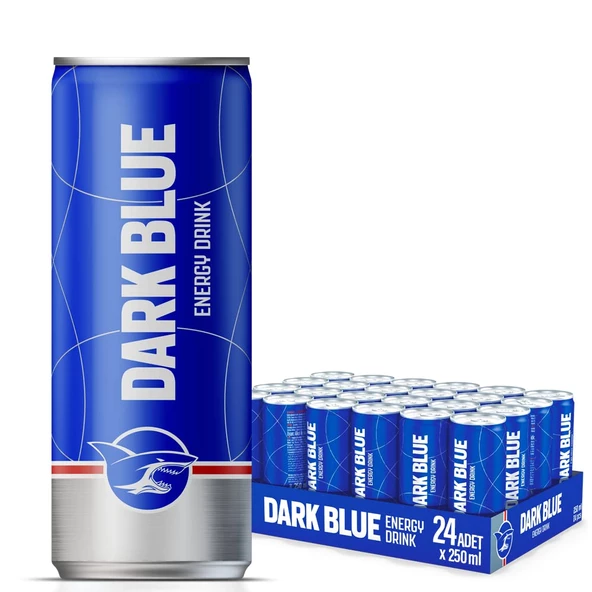 Dark Blue 250 ml 24'lü Paket Enerji İçeceği